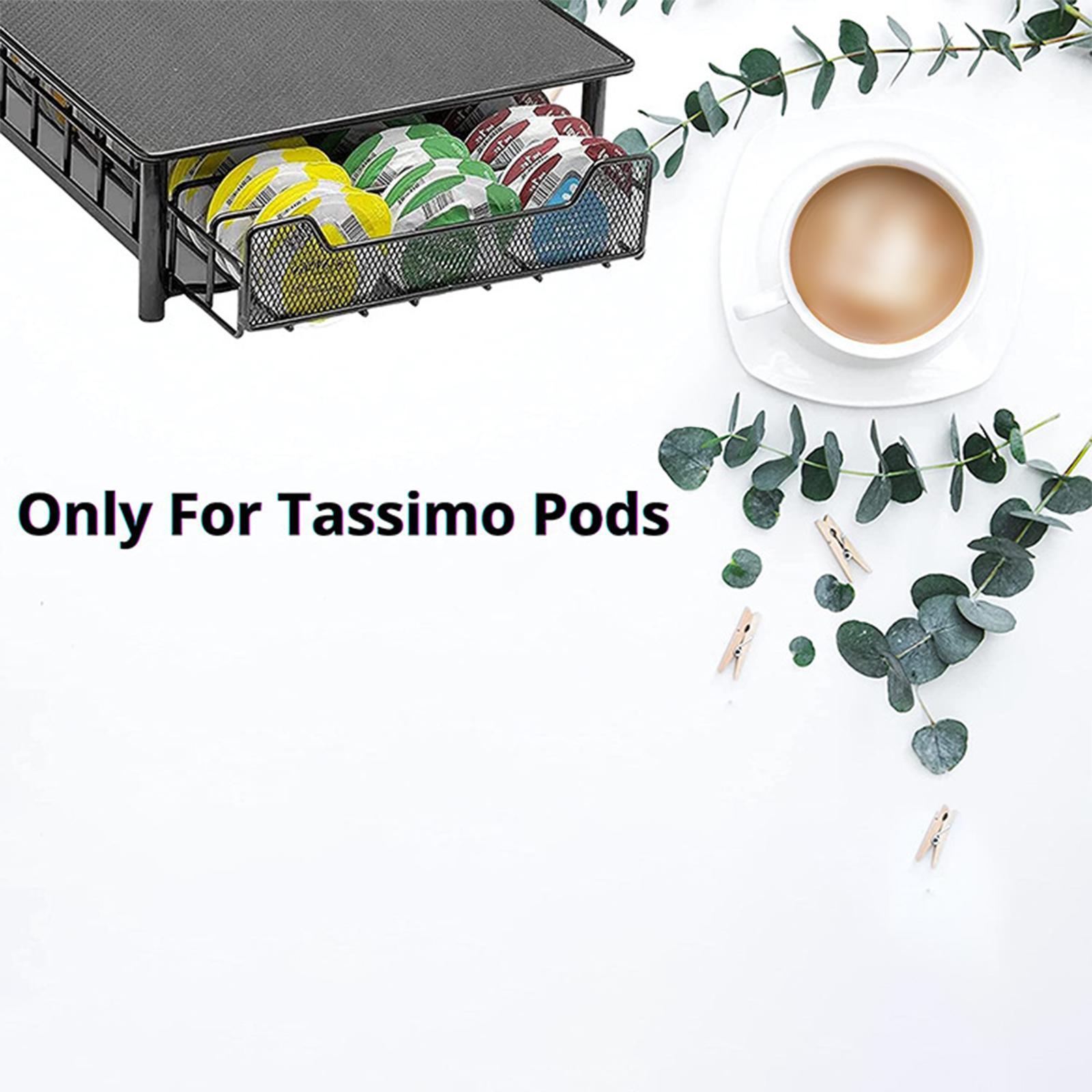 Iron Coffee Drawer Coffee Shelves Capsules Holder, for Office Cafe Home Bar Kitchen