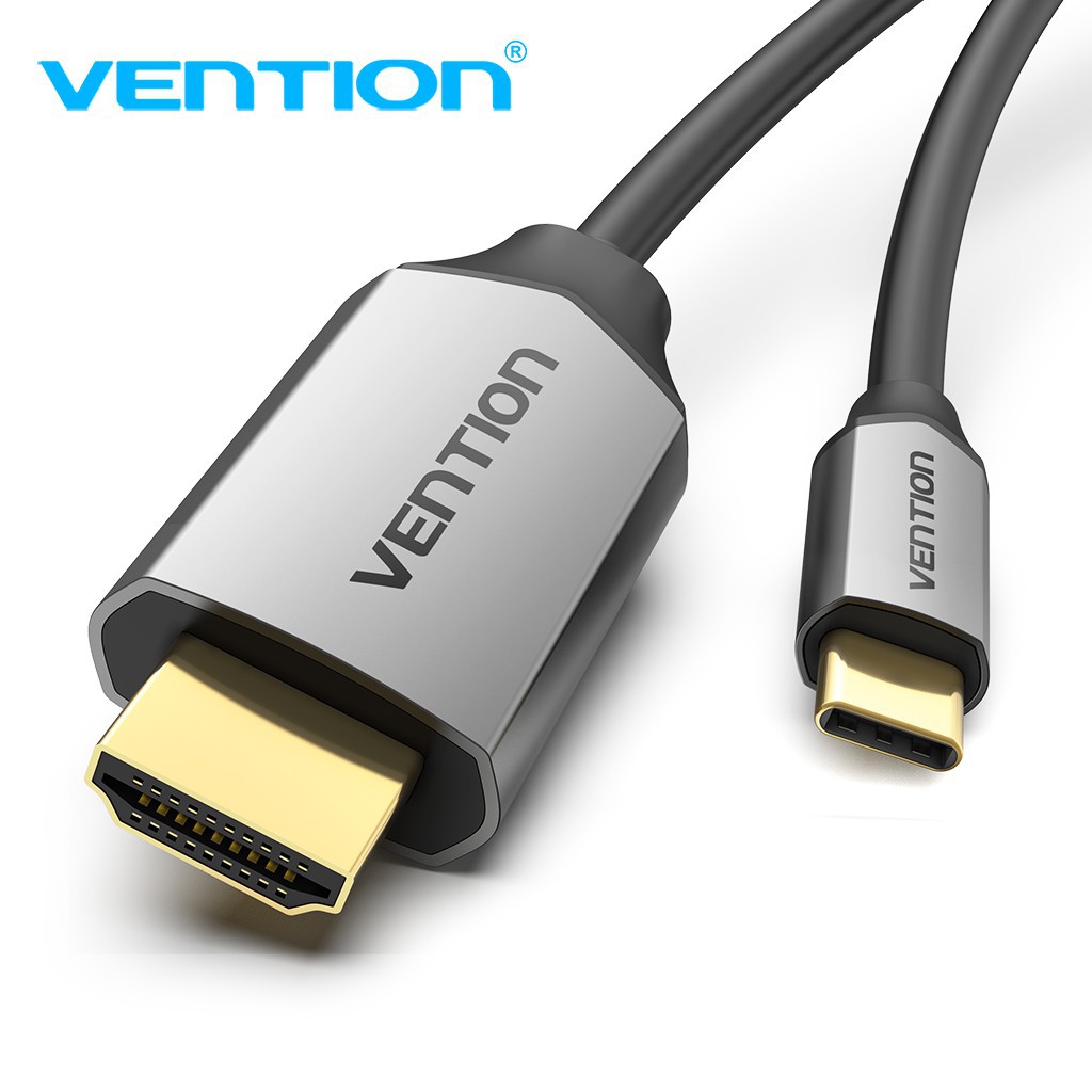 Cáp chuyển Type-C male ra HDMI male hỗ trợ 4K dây nhựa đầu hợp kim Vention CGSB - Hàng chính hãng