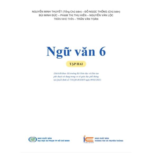 Ngữ Văn lớp 6 tập 2 - Bộ Cánh Diều