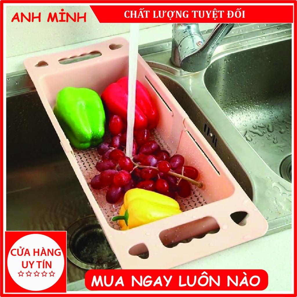 Rổ gác bồn rửa bát thông minh gấp gọn, khay nhựa đa năng có thể điều chỉnh kích thước gài bồn rửa chén siêu tiện dụng