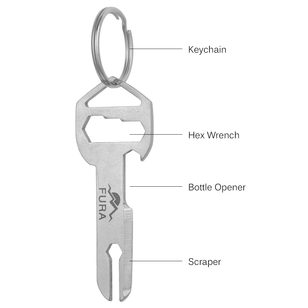 12 Dụng Cụ EDC Đa Chức Năng Bằng Thép Không Gỉ