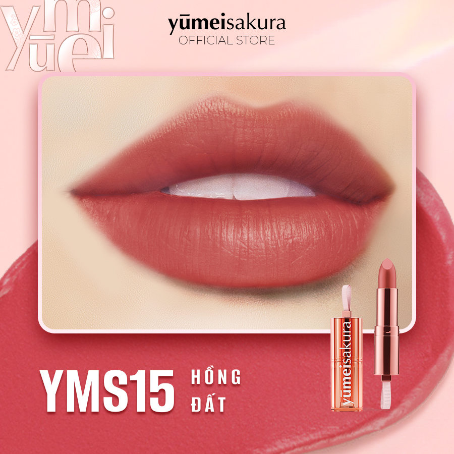 Son Thỏi Lì Mịn Chotto Matte Yumeisakura Hồng Đất Love Me Tonys Pink Lipstick YMS15 3.5g