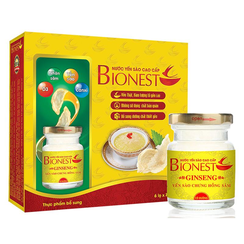 Yến sào Bionest Ginseng 6 lọ