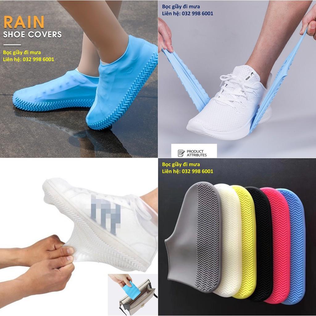 Bọc giày đàn hồi đi mưa Silicon siêu tiện lợi magic