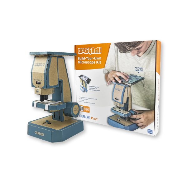 Kính hiển vi giấy tự lắp ghép cao cấp Carson Optigami OG-100 - Hàng Chính Hãng