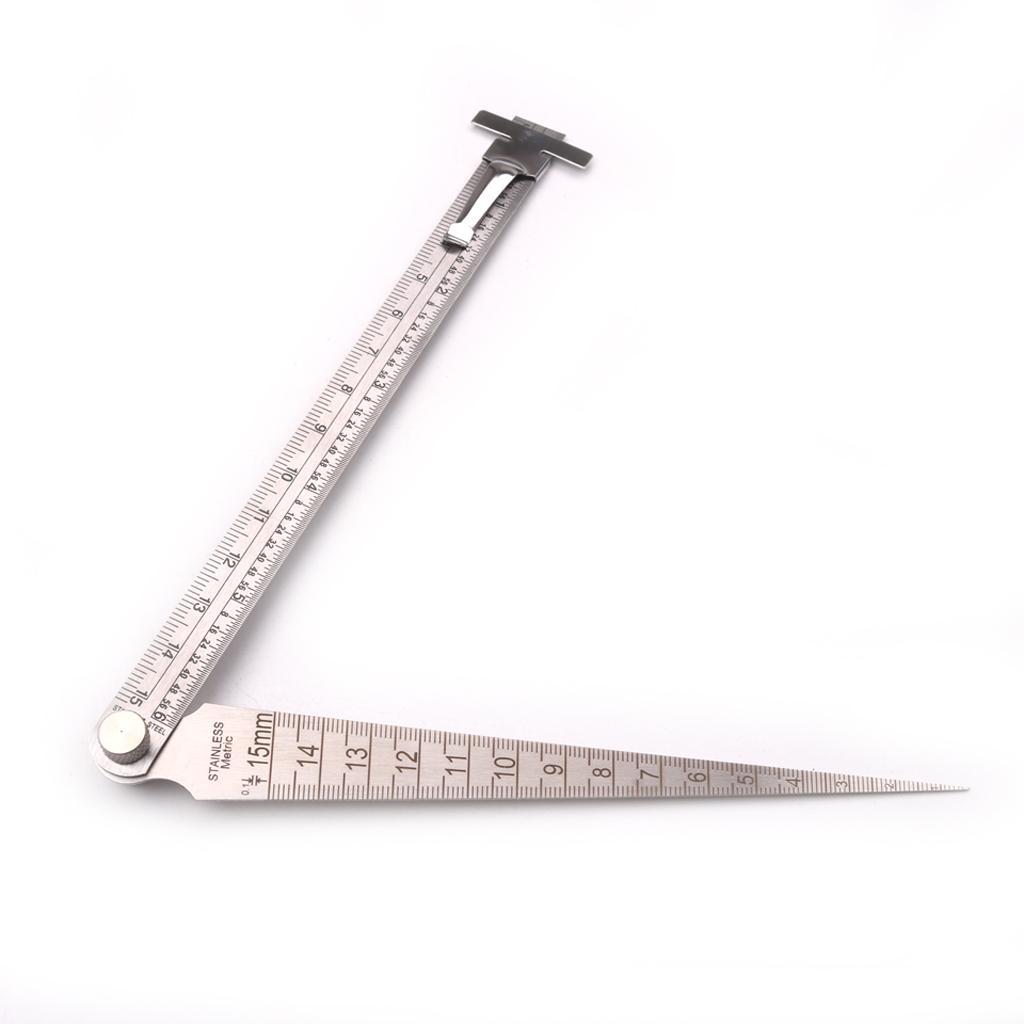 Foldable Set Double Side Ruler&Straight Ruler Measuring Tools Gauge