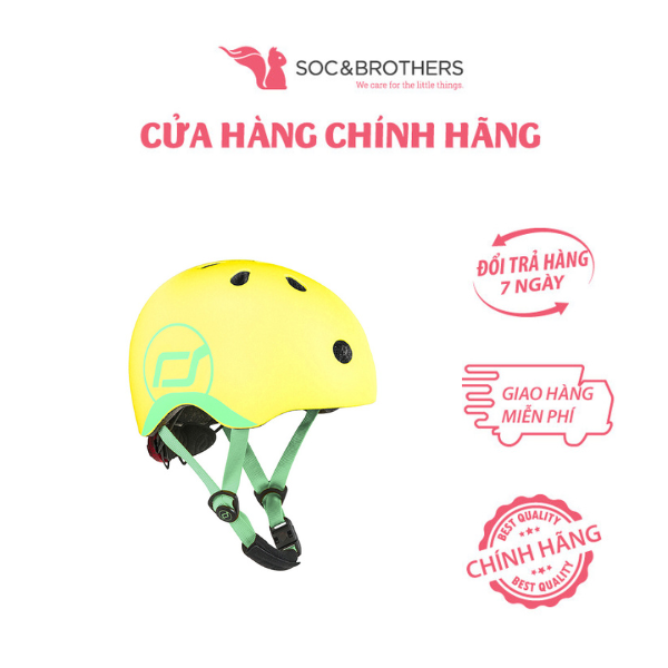 Mũ đội đầu cho bé Scoot and Ride màu Lemon