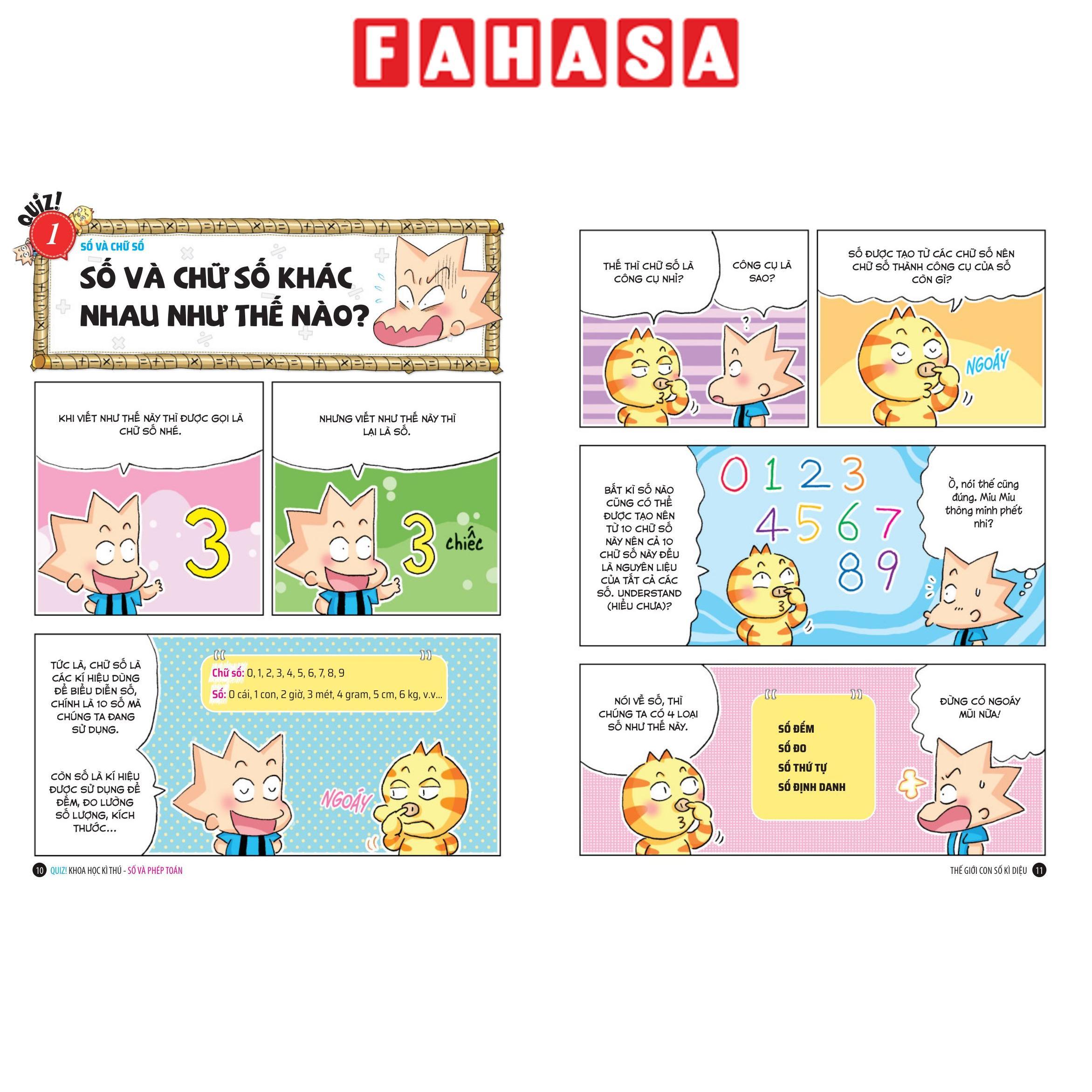 Sách - Quiz! Khoa Học Kì Thú - Số Và Phép Tính