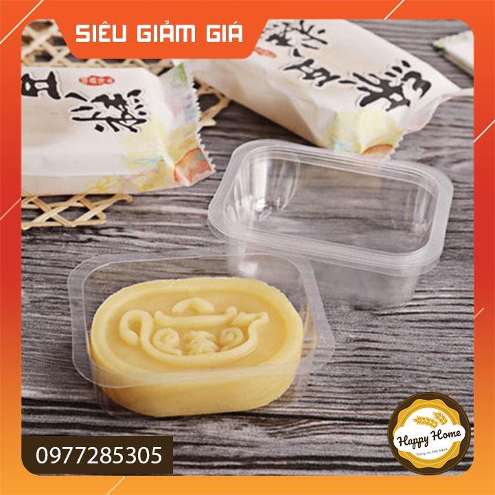 Túi đựng bánh đậu xanh, kẹo nougat đựng bánh quy nhiễu mẫu sét 100 túi gồm khay đựng bên trong