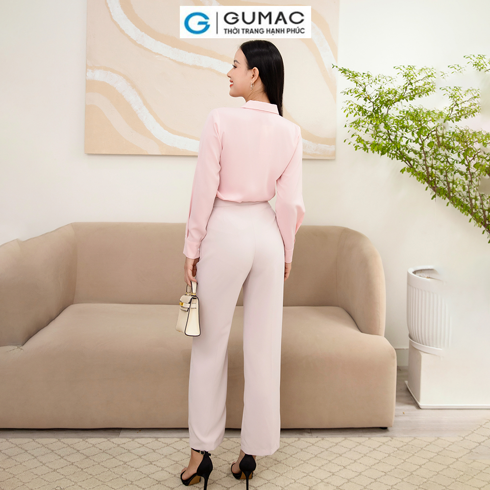 Áo sơ mi nẹp nút AD11035 thời trang GUMAC