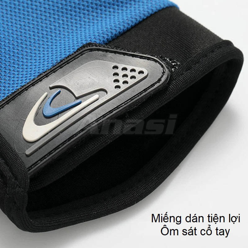Găng tay chống nắng nam Anasi HW75 cắt 2 ngón - Găng tay chạy xe , tập gym, đi phượt