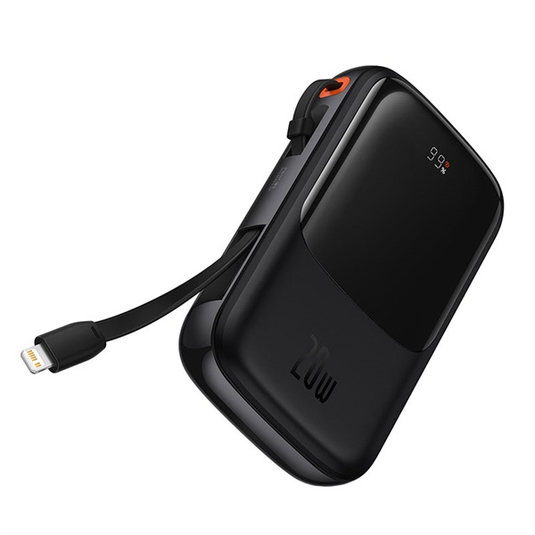 Pin Sạc Dự Phòng Baseus Qpow Pro 10000mah 20000mah PD Sạc Nhanh Tích Hợp Dây Sạc IP / Type C Màn Hình LED - Hàng Chính Hãng
