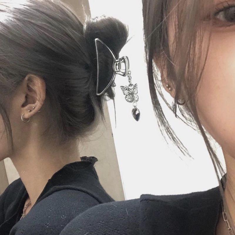Bấu tóc - Gắp tóc Kim loại phong cách Châu Âu phiên bản đính kèm bướm