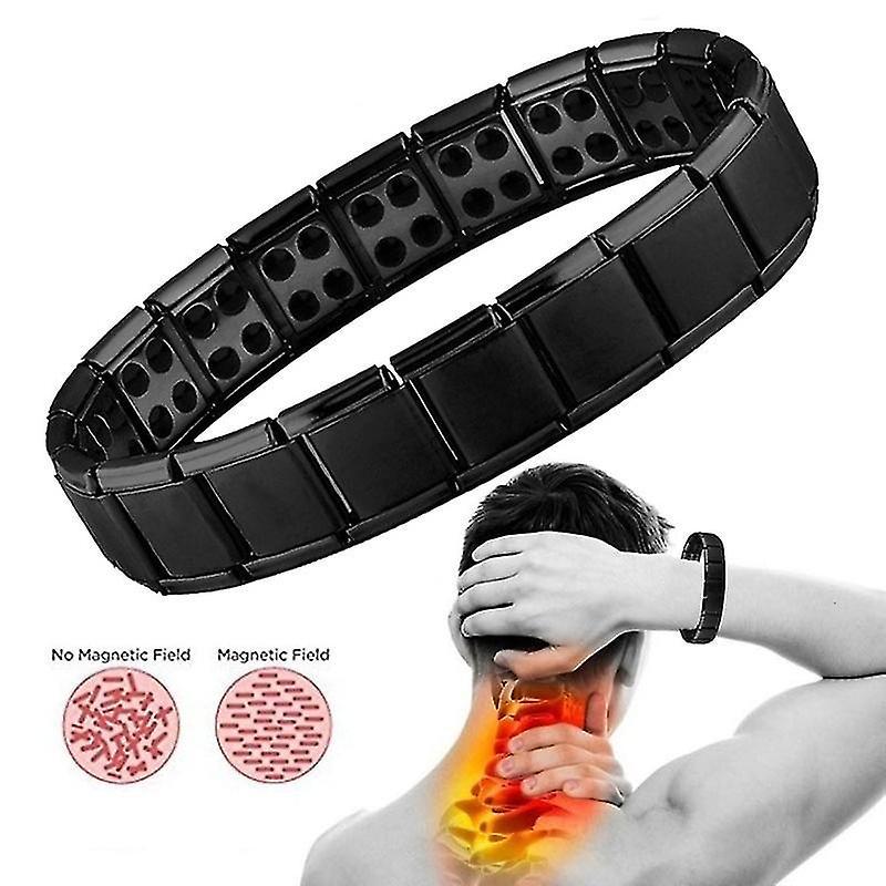 Vòng đeo tay bằng thép không gỉ màu đen