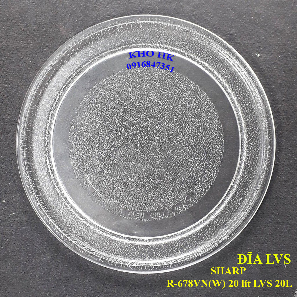 Đĩa thủy tinh dùng cho lò vi sóng cơ SHARP R-678VN(W) 20 lít LVS 20L