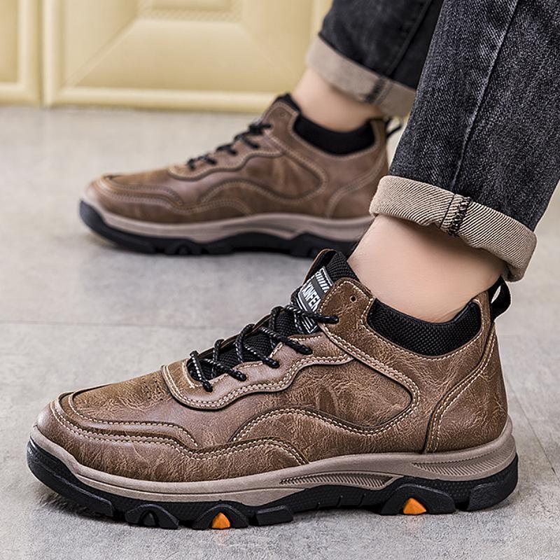 LCRTZKG Mens Casual Sneaker Giày leo núi ngoài trời thời trang Mùa đông ấm không trượt Giày thể thao nam thời trang Giày chạy bộ mới