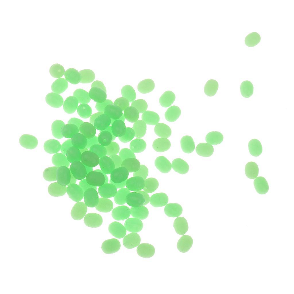 3-8pack 100 pcs 3.7x5.2mm Luminous Fishing Bead Fishing Tackle Fishing Equipment