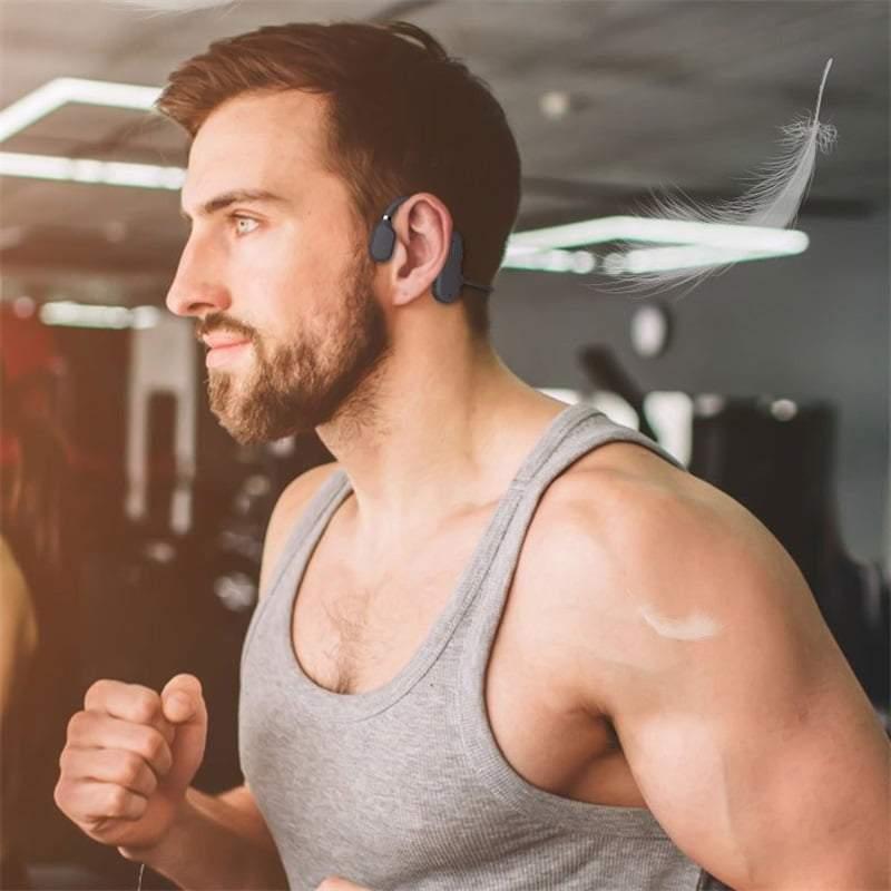 Dẫn Truyền Xương Tai Nghe Không Dây Bluetooth Chống Thấm Nước Thoải Mái Mặc Mở Tai Trọng Lượng Nhẹ Không-Tai Nghe Nhét Tai Thể Thao