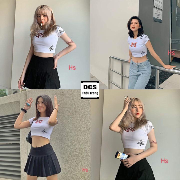 Áo Croptop Bozip Dg Chất Liệu Bozip Dãn 4 Chiều Xưởng May DCS