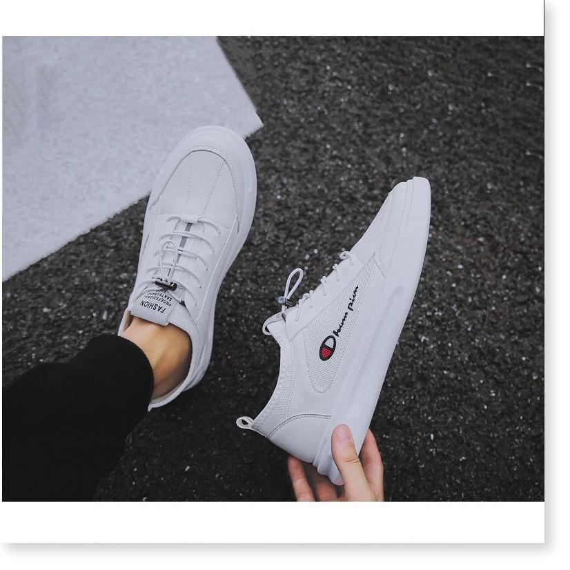 Giày Sneaker nam đế màu trắng cao cấp