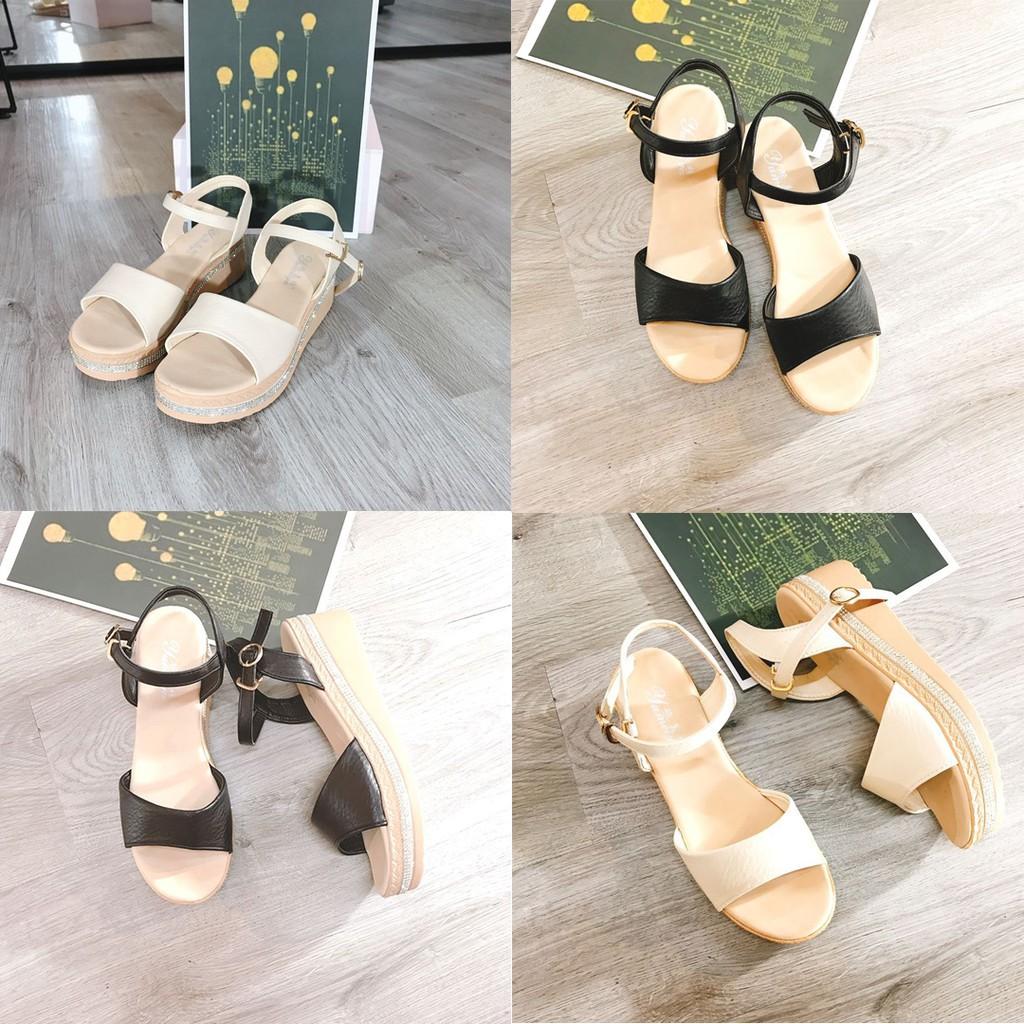 Sandal xuồng thời trang đế viền đá-SD195