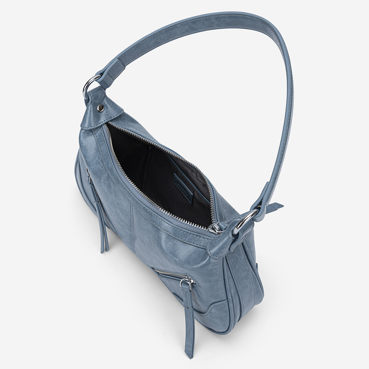 Vascara Túi Đeo Vai Nhấn Trang Trí Zipper - SHO 0275
