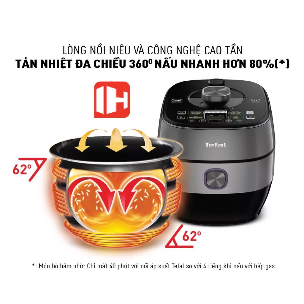 Nồi áp suất điện đa năng cao tần Tefal CY638868 - 5L - BH 2 năm - Hàng Chính Hãng