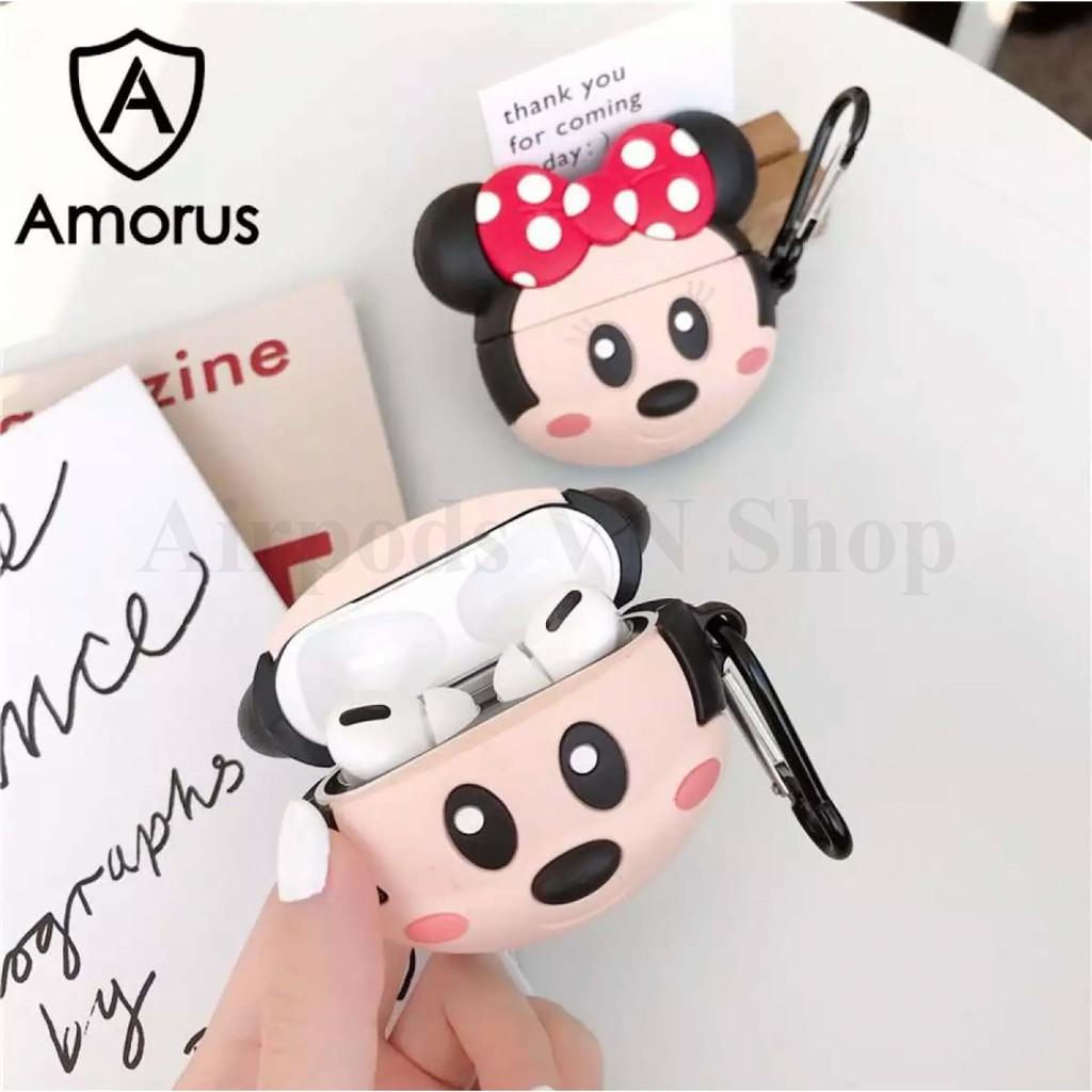 Bao Case Ốp dành cho Airpods Pro chuột Mickey siêu xinh silicon cao cấp