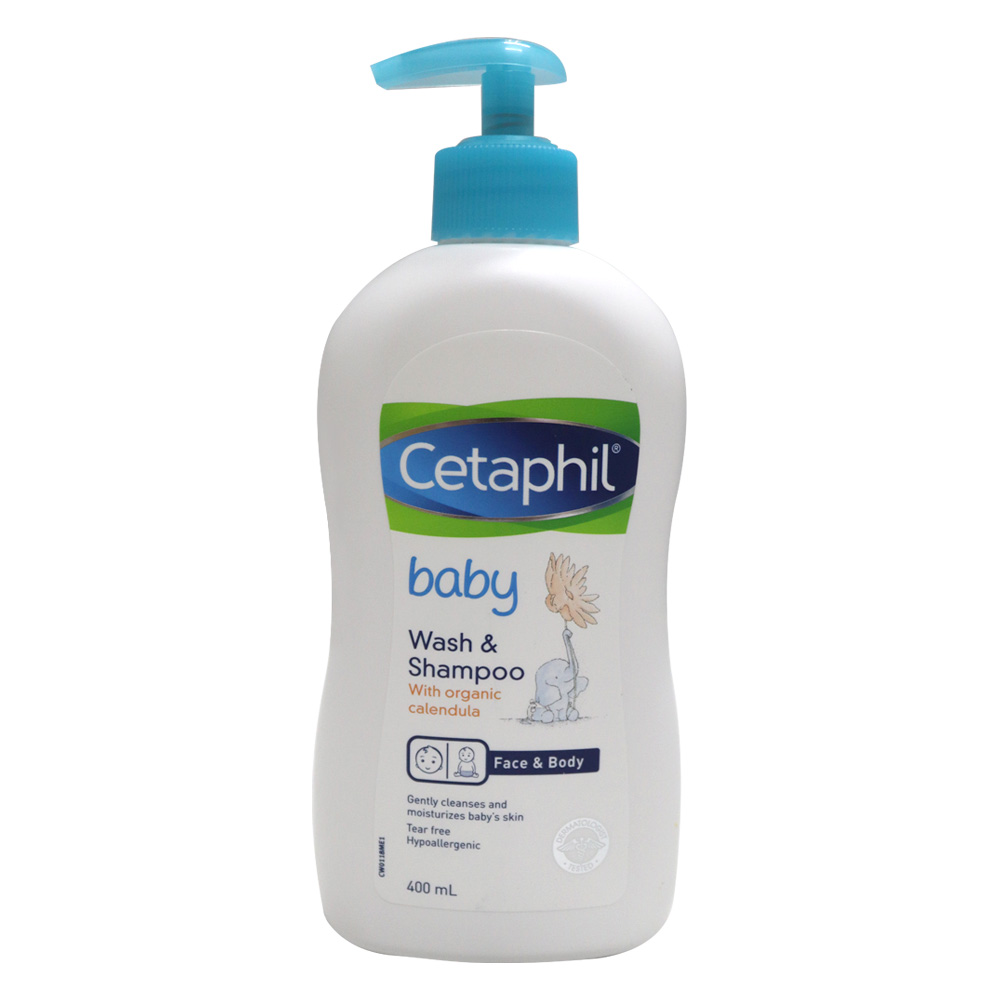 Cetaphil tắm gội hữu cơ Organic - Cetaphil Baby Wash & Shampoo with Organic Calendula