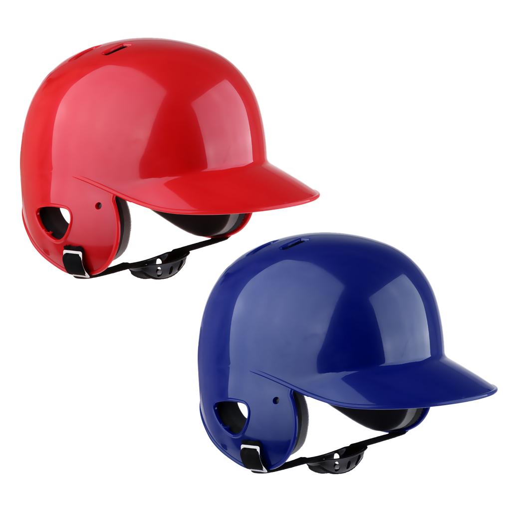 Professional Baseball Softball Cather Helmet Double Lap Batting Helmet blue
