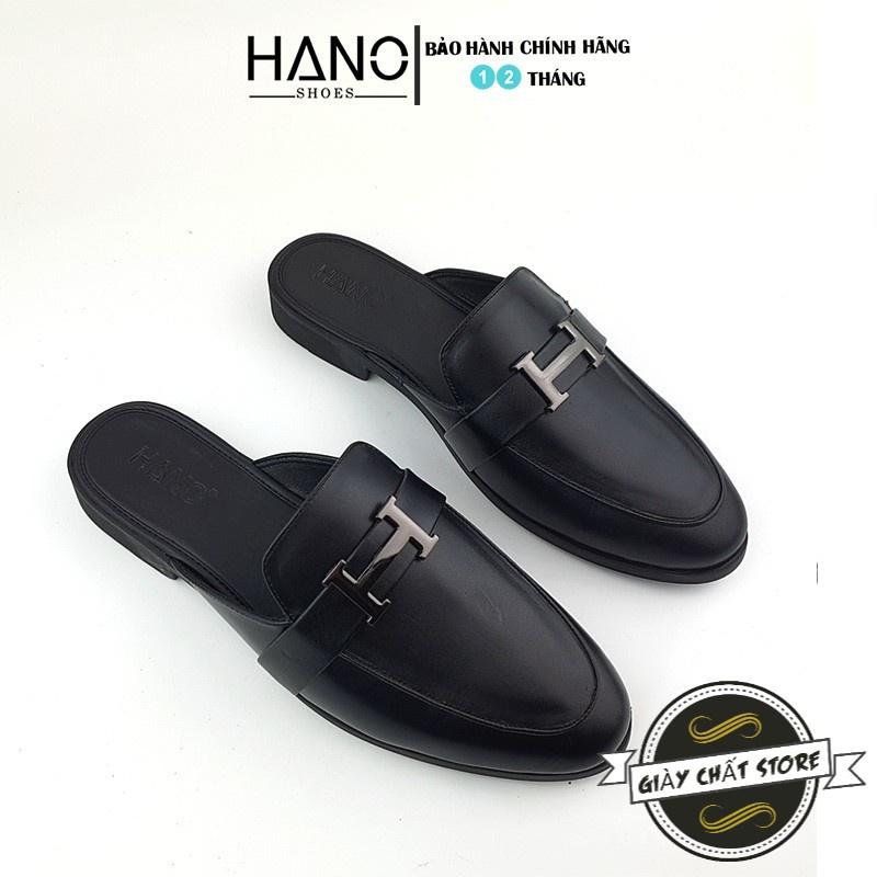 HANO - Giày Sục Nam Da Pu Khóa chữ H Trẻ Trung Trẻ Trung Chuẩn Xịn Êm chân S1167