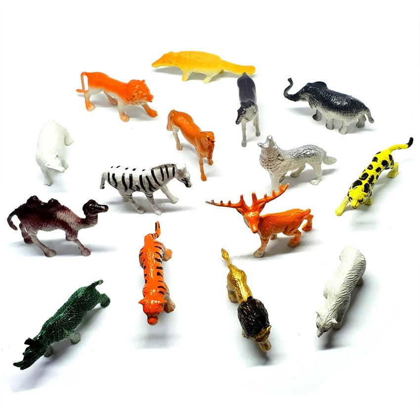 Bộ 02 mô hình thế giới động vật 60 chi tiết New4all ANIMAL WORLD - đồ chơi phát triển tư duy sớm cho bé trên 3 tuổi (Xanh)