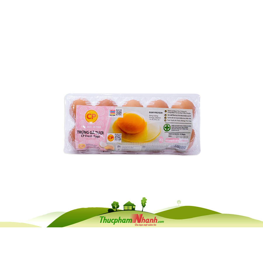 - Trứng gà CP loại 2 - Khay 10 trứng