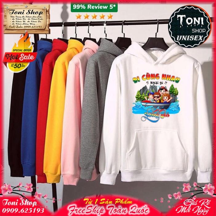 ÁO HOODIE ĐI CÙNG NHAU - In Pet Siêu Bền Siêu Đẹp - Full Size Full Màu