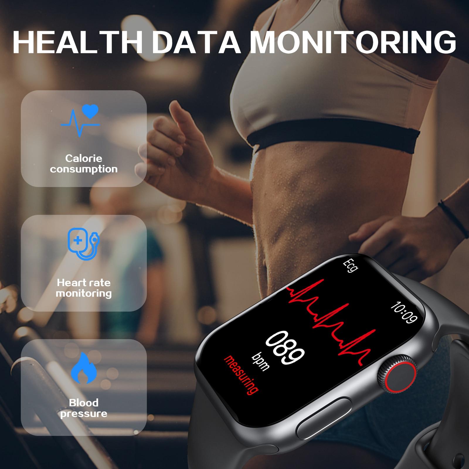2023 Smartwatch Series 7 Smartwatch I7+MAX Mens Dial-Up Smartwatch Tracker Sức khỏe Thể thao Tracker Phụ nữ Watch X8 MAX IWO13