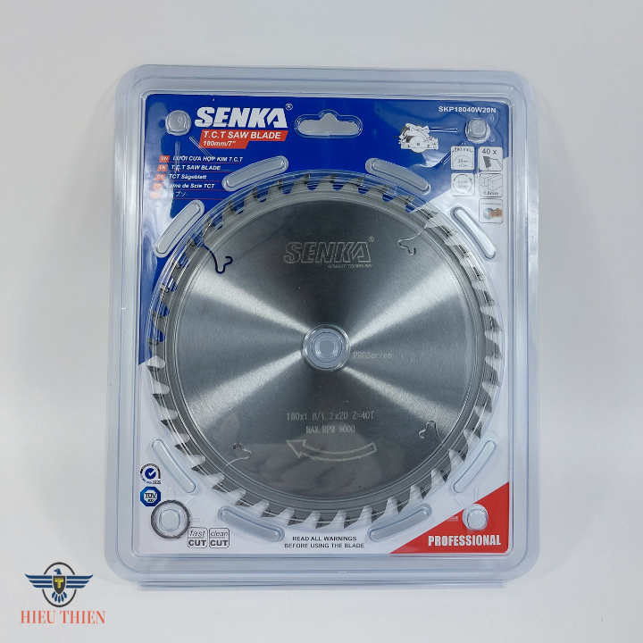 Lưỡi cắt gỗ hợp kim 180mm 40 răng SENKA