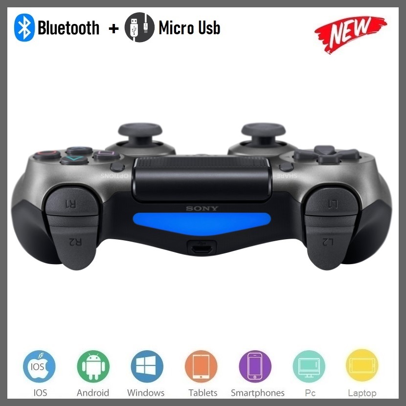 Tay Game không dây bluetooth P/S Grey cho máy tính - điện thoại - máy game Console