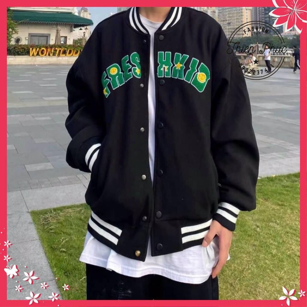 Áo khoác dù bomber hai lớp nam nữ