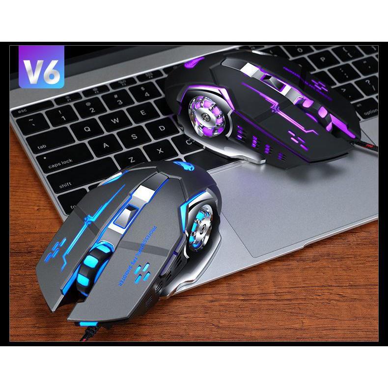 Chuột Gaming Dây  Mouse Có Dây Gaming T-Wolf V6 (BH 12 Tháng) SPTECH COMPUTER