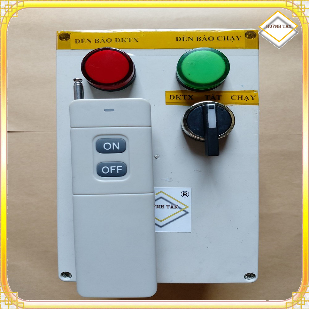 Bộ điều khiên máy bơm nước 18A 220v từ xa bằng remote chống nước bảo hàng 24 tháng - Hàng chính hãng
