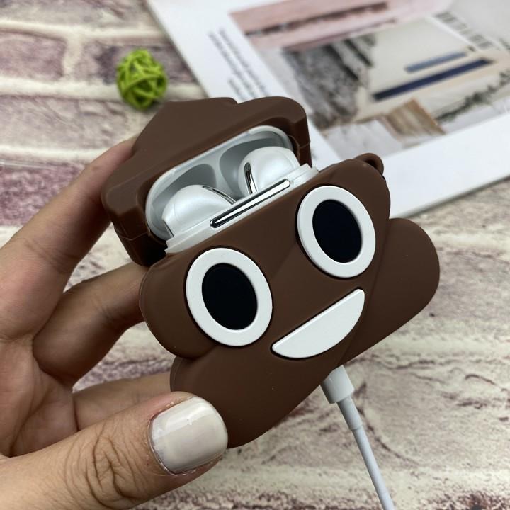 Bao Case, Ốp cho Airpods 1/2/Pro hình cục shit cute - Mã TZAP362