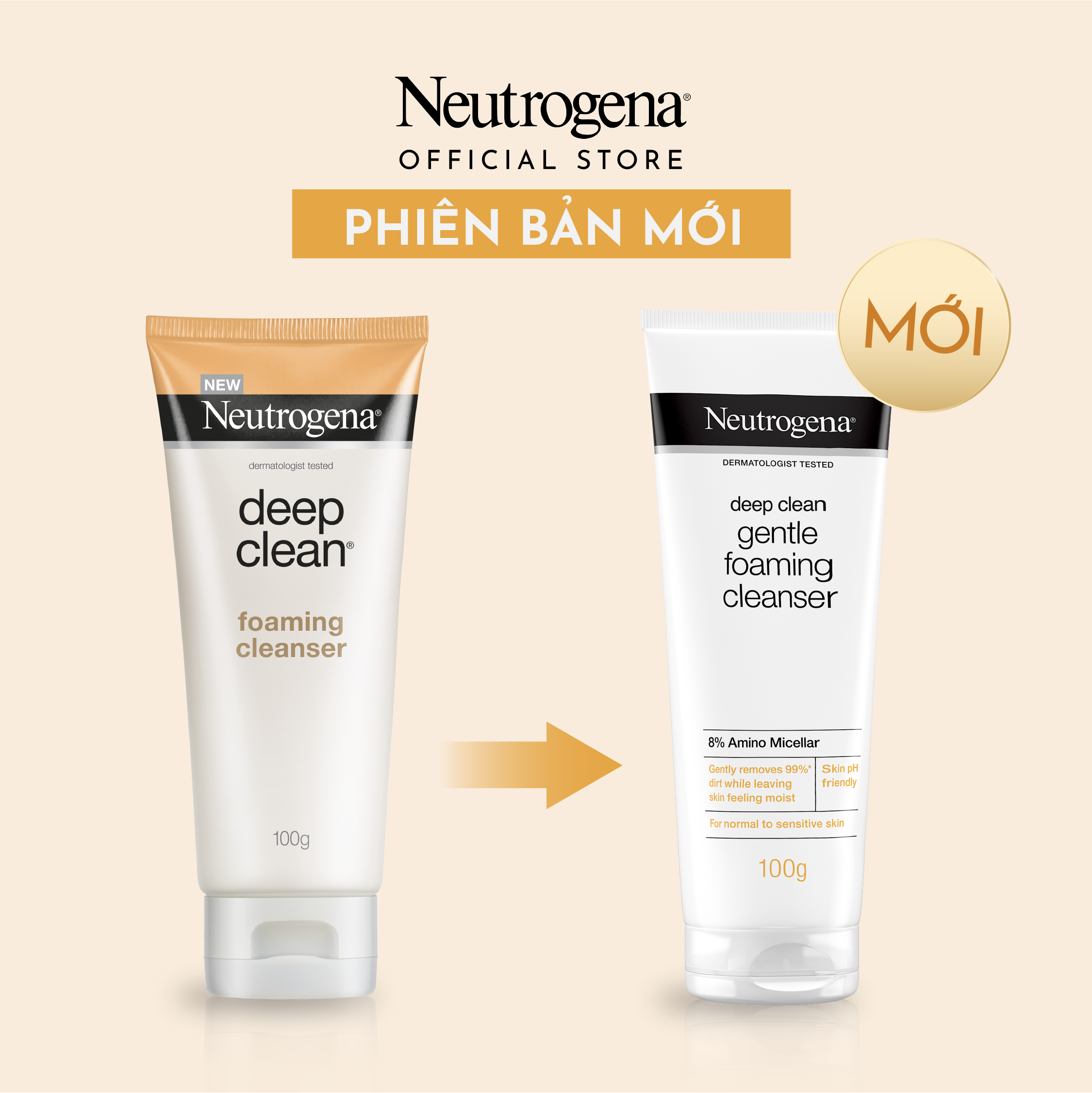 Sữa Rửa Mặt Neutrogena Làm Sạch Sâu Và Kiểm Soát Nhờn