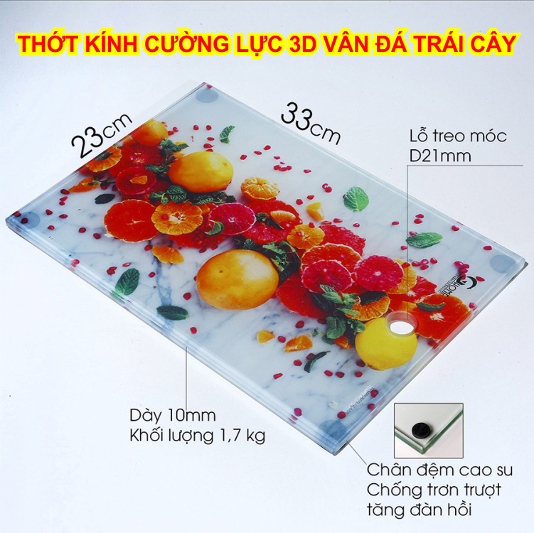 Thớt kính cường lực 1 thớt dùng cả đời, dễ vệ sinh luôn sáng bóng, tránh lây lan vi khuẩn