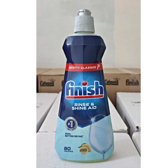 Nước làm bóng và khô chén, đĩa Finish Dishwasher Shine & Dry Regular 750ml, bóng finish 800ml, 1150ml, 1500ml, 400ml