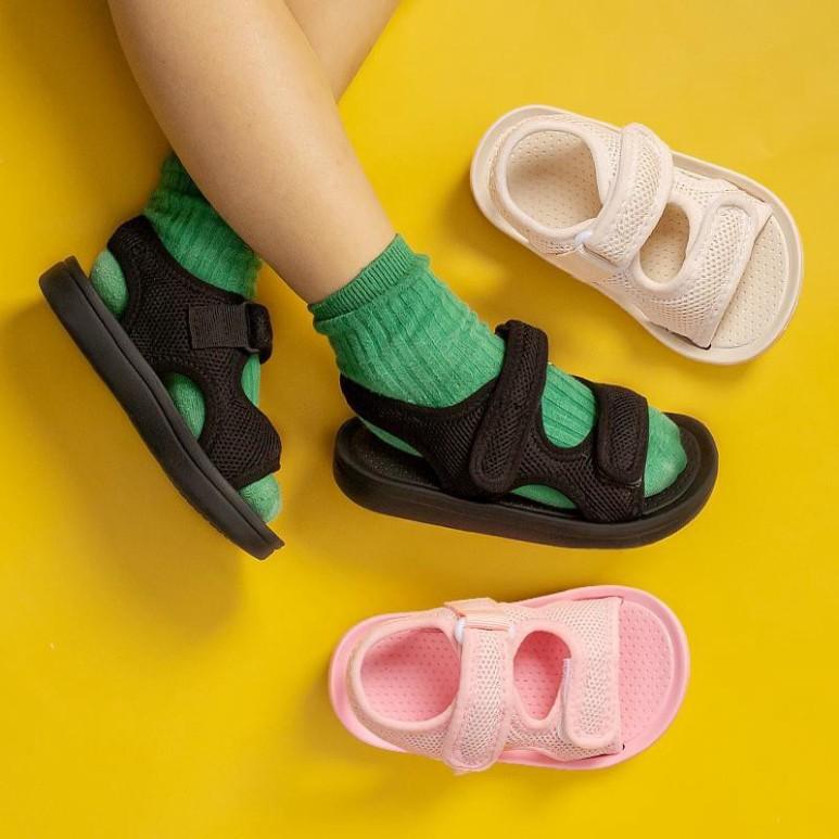 Freeship Dép Sandal Trẻ Em Cheerful Mario 2021 siêu mềm siêu nhẹ chống trơn trượt cho