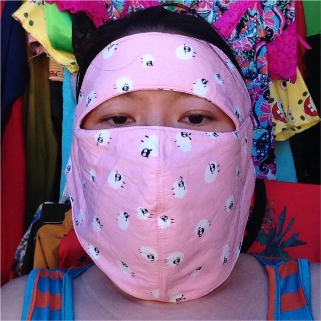 Khẩu trang ninja che toàn mặt Cotton tốt