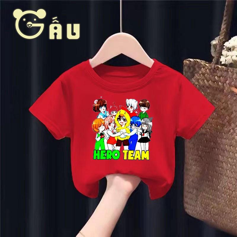 (SALE SỐC) Áo Hero Team đủ màu kèm quà tặng dễ thương hình shop mẹ gấu siêu HOT