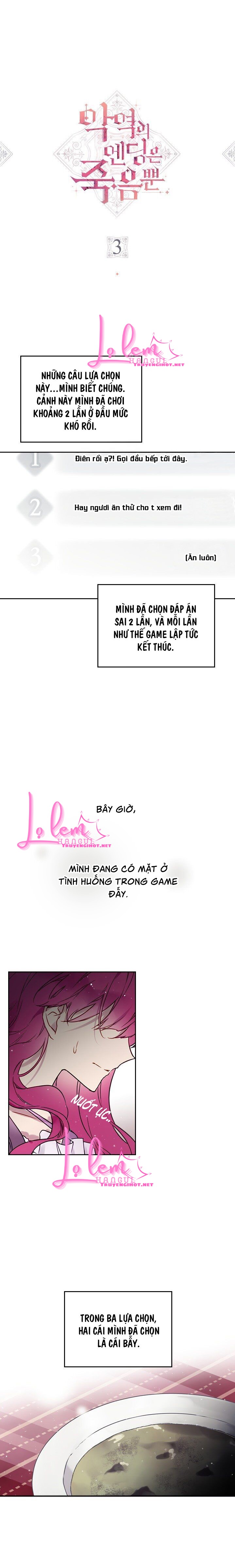 kết thúc của nhân vật phản diện chỉ có thể là cái chết chapter 3 1