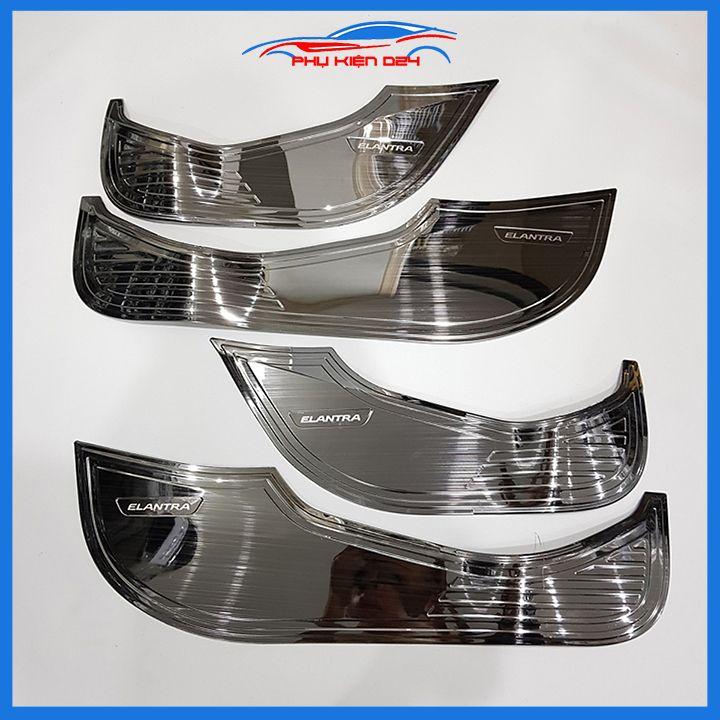 Bộ ốp tapli Elantra 2016-2017-2018-2019-2020-2021-2022 vân Titan chống xước va đập khi mở cửa và làm đẹp xe