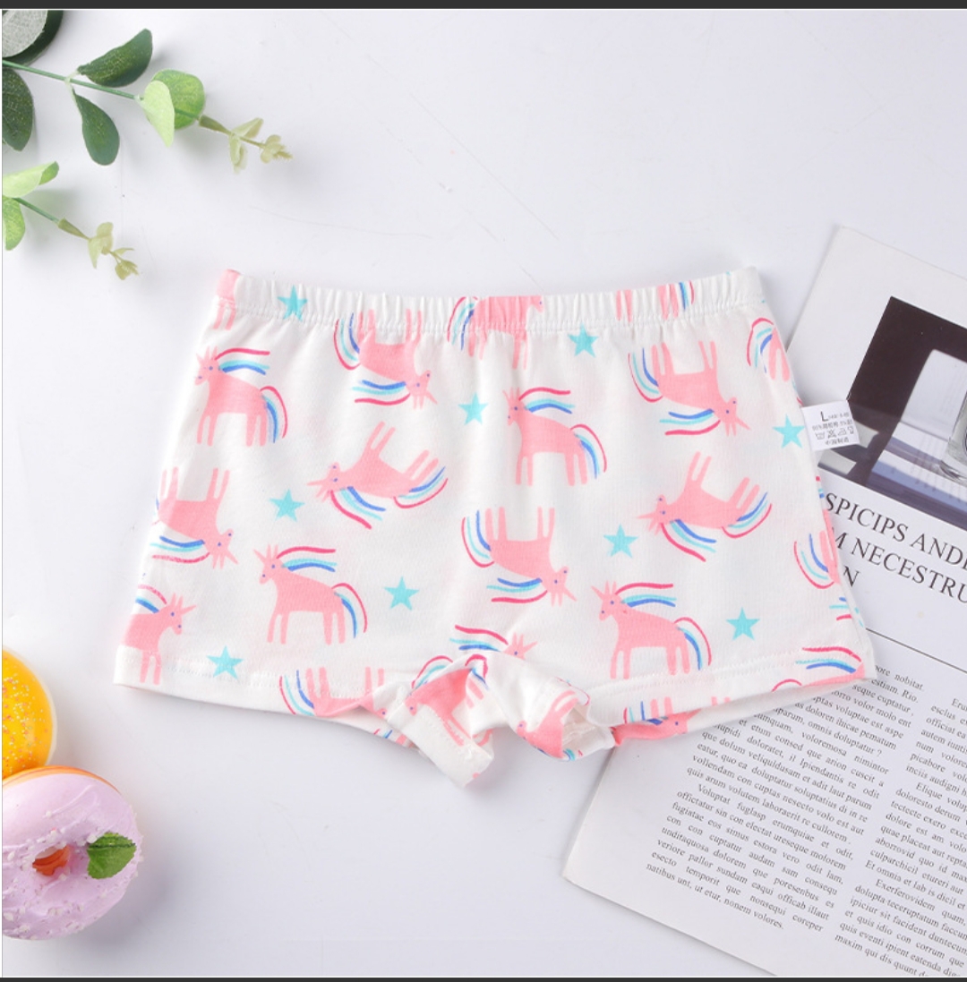 Quần chip bé gái combo 5 quan lót trẻ em vải cotton in hình hoạt hình dễ thương cho bé kg